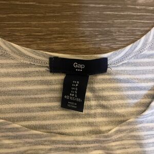 GAP Light Gray Striped Tee